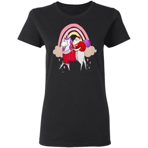 Santa Claus Riding A Unicorn Christmas Sweatshirt, Hoodie