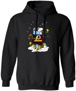 Washington Redskins Santa Snoopy Wish You A Merry Christmas Shirt