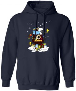 Washington Redskins Santa Snoopy Wish You A Merry Christmas Shirt