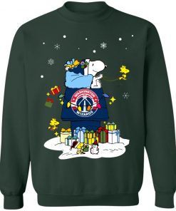 Washington Wizards Santa Snoopy Wish You A Merry Christmas Shirt