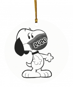 Snoopy Clause With Mask 2020 Ornament, Christmas Ornament Tree Decoration, Funny Ornament Gift