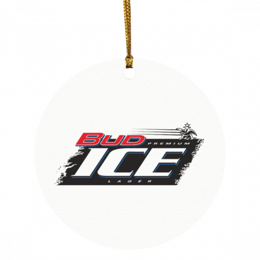 Bud Ice Christmas Circle Ornament