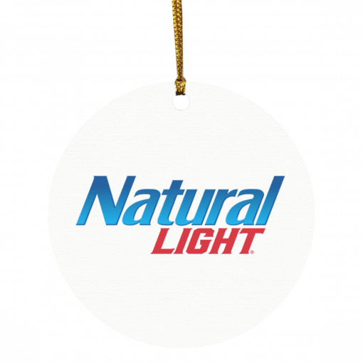 Natural Light Christmas Circle Ornament