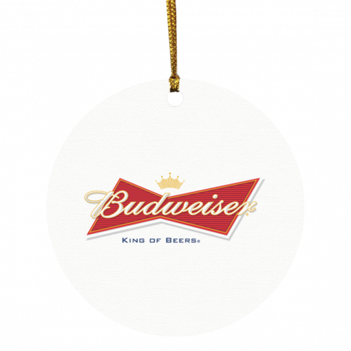 Budweiser Christmas Circle Ornament