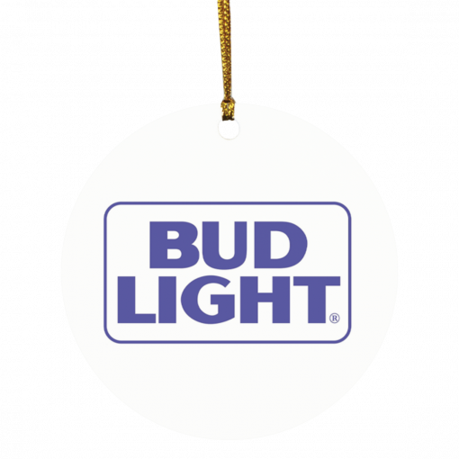 Bud Light Christmas Circle Ornament