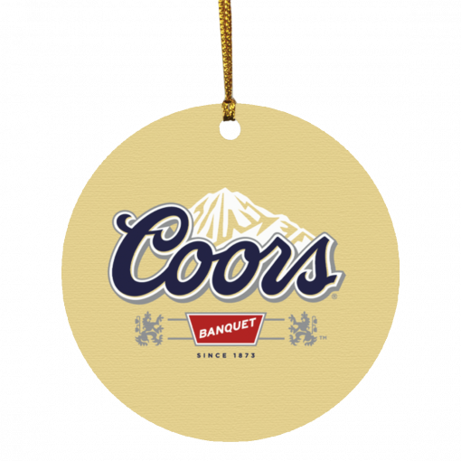 Coors Banquet Christmas Circle Ornament