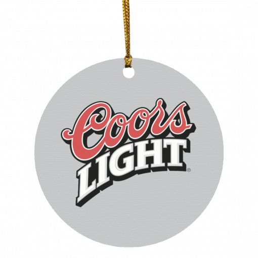 Coors Light Christmas Circle Ornament