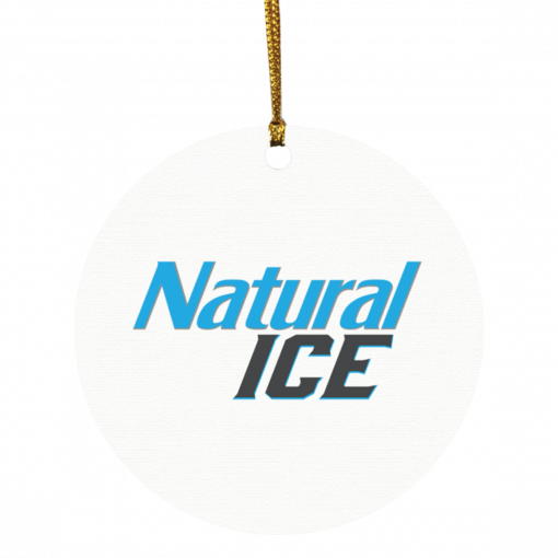 Natural Ice Christmas Circle Ornament