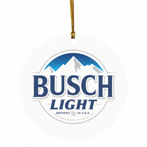 Busch Light Christmas Circle Ornament