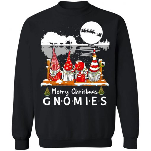 Shinesnow Guitar Shaped Merry Christmas Gnomies Christmas Sweatshirt