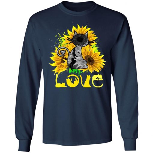 Love Cat Sunflower Shirt