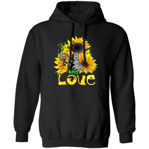 Love Cat Sunflower Shirt