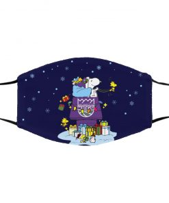 Sacramento Kings Santa Snoopy Wish You A Merry Christmas face mask