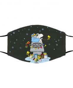 San Antonio Spurs Santa Snoopy Wish You A Merry Christmas face mask