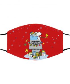 San Antonio Spurs Santa Snoopy Wish You A Merry Christmas face mask