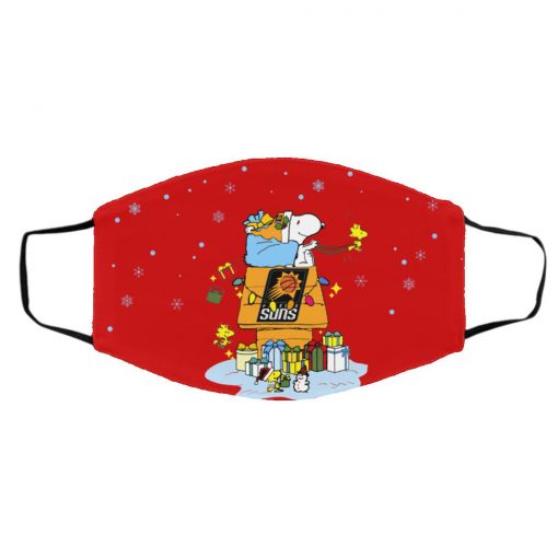 Phoenix Suns Santa Snoopy Wish You A Merry Christmas face mask