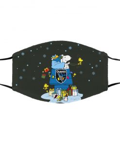 San Jose Earthquakes Santa Snoopy Wish You A Merry Christmas face mask