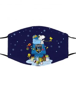 San Jose Earthquakes Santa Snoopy Wish You A Merry Christmas face mask