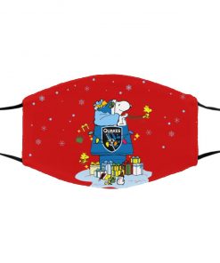 San Jose Earthquakes Santa Snoopy Wish You A Merry Christmas face mask