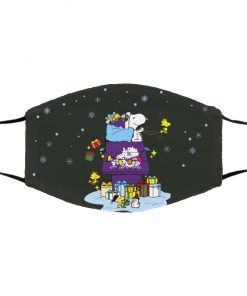 TCU Horned Frogs Santa Snoopy Wish You A Merry Christmas face mask