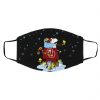 Oklahoma Sooners Santa Snoopy Wish You A Merry Christmas face mask