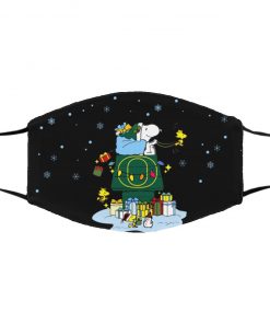 Oregon Ducks Santa Snoopy Wish You A Merry Christmas face mask