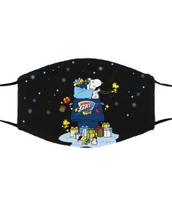 Oklahoma City Thunder Santa Snoopy Wish You A Merry Christmas face mask