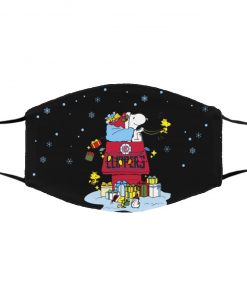 Los Angeles Clippers Santa Snoopy Wish You A Merry Christmas face mask