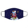 Gonzaga Bulldogs Santa Snoopy Wish You A Merry Christmas face mask