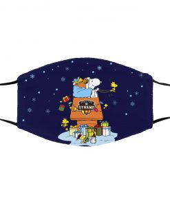 Houston Dynamo Santa Snoopy Wish You A Merry Christmas face mask