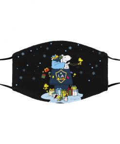 LA Galaxy Santa Snoopy Wish You A Merry Christmas face mask