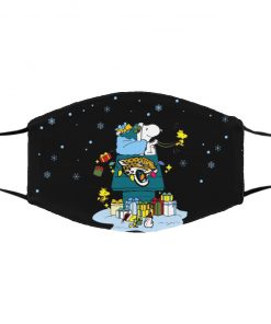 Jacksonville Jaguars Santa Snoopy Wish You A Merry Christmas face mask