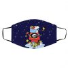 Georgia Bulldogs Santa Snoopy Wish You A Merry Christmas face mask