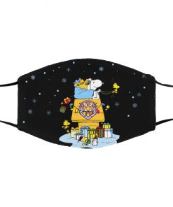 LSU Tigers Santa Snoopy Wish You A Merry Christmas face mask