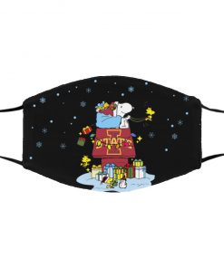 Iowa State Cyclones Santa Snoopy Wish You A Merry Christmas face mask