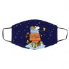 Clemson Tigers Santa Snoopy Wish You A Merry Christmas face mask