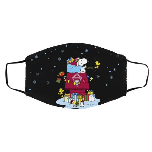 Colorado Rapids Santa Snoopy Wish You A Merry Christmas face mask