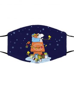 Chicago Bears Santa Snoopy Wish You A Merry Christmas face mask