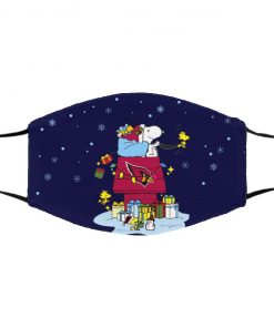 Arizona Cardinals Santa Snoopy Wish You A Merry Christmas face mask