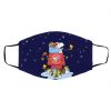 Atlanta Hawks Santa Snoopy Wish You A Merry Christmas face mask