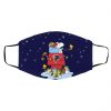 Atlanta Falcons Santa Snoopy Wish You A Merry Christmas face mask