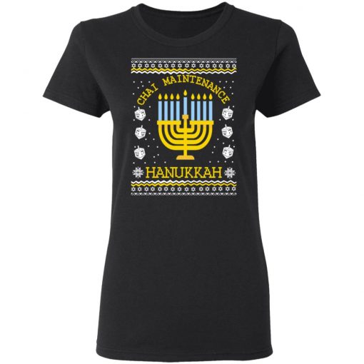 Hanukkah Ugly Christmas Sweater Chai Maintenance