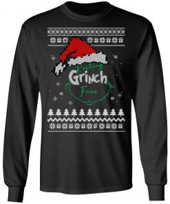 Resting Grinch Face Ugly Christmas Sweater