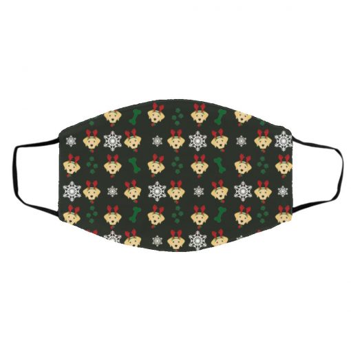 Labrador Dog Christmas Face Mask