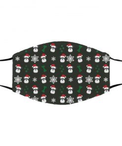 Schnauzer Dog Christmas Face Mask