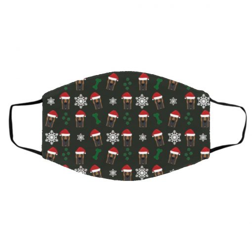 Great Dane Dog Christmas Face Mask