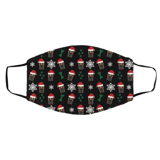 Great Dane Dog Christmas Face Mask