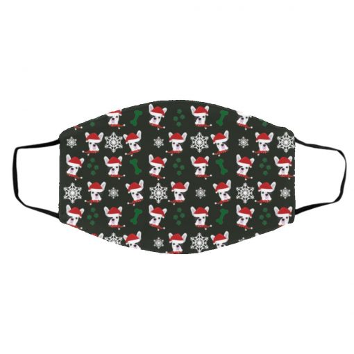 French Bulldog Dog Christmas Face Mask