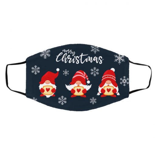 Gnome Merry Christmas Face Mask