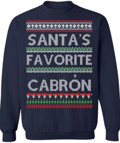 Santa's Favorite Cabron OG Navidad Christmas Ugly Sweatshirt